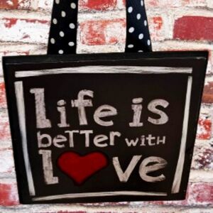 📣 Life Is Better With Love ♥️ Hanging Wall Decor 😍 Wood